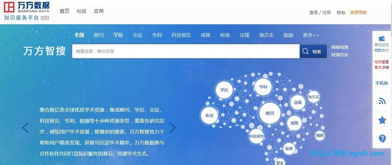 萬方數據知識服務平臺插圖