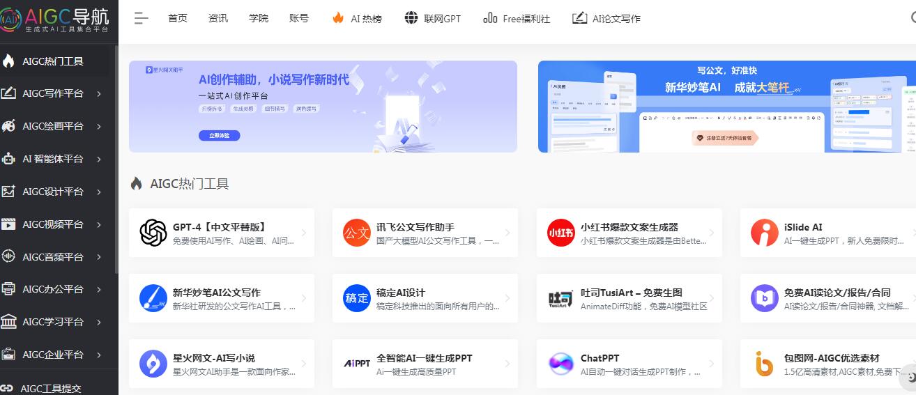 AIGC工具導航插圖