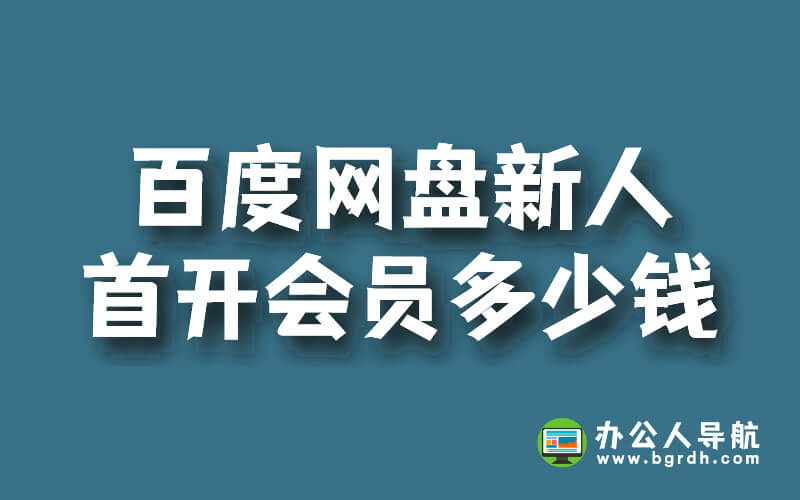 百度網盤新人首開會員多少錢插圖