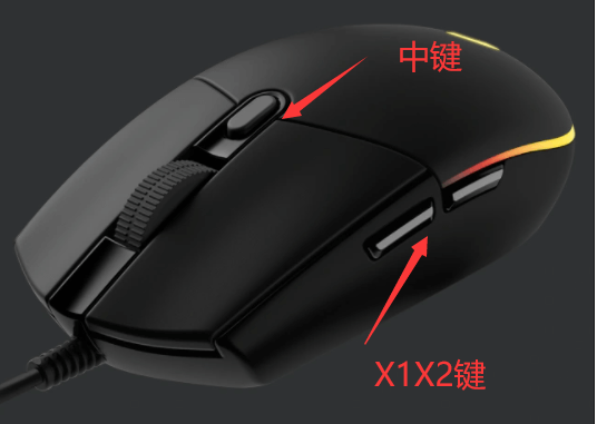 什么是鼠標中鍵,x1,X2鍵插圖 什么是鼠標中鍵,x1,X2鍵插圖