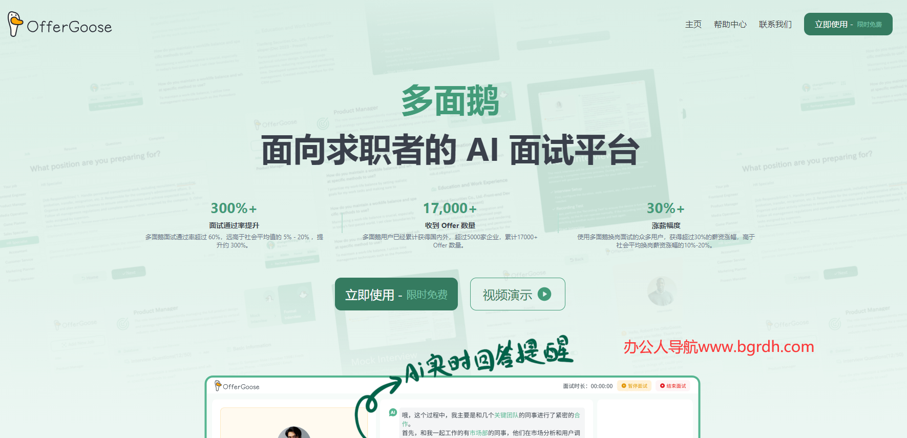 OfferGoose 多面鵝插圖