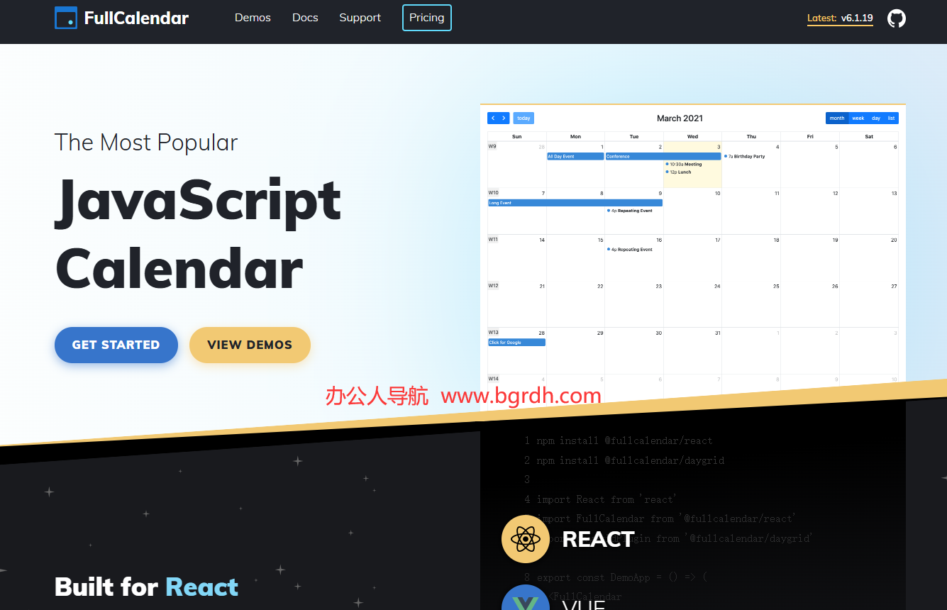 FullCalendar插圖 FullCalendar插圖