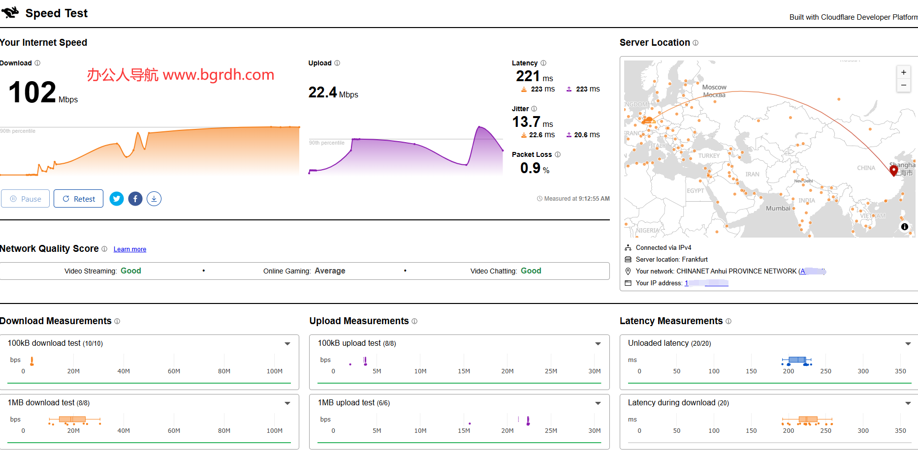 Cloudflare Speed Test插圖 Cloudflare Speed Test插圖