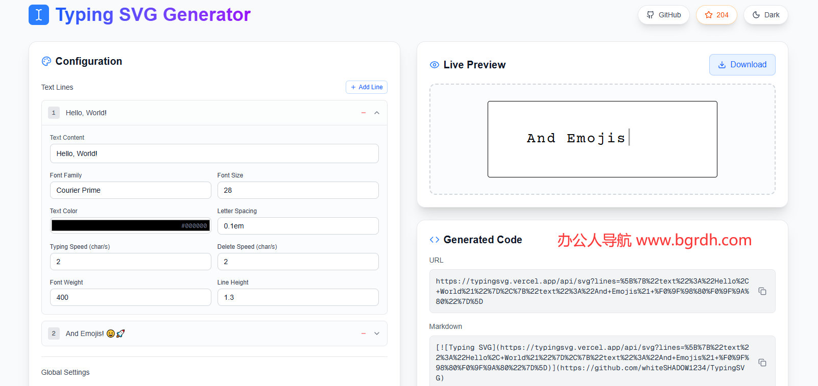 Typing?SVG?Generator插圖 Typing?SVG?Generator插圖